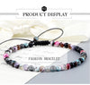 4mm Mini Beads Bracelets for Women Men Round Agates Onyx Stone Yoga Braided Bracelet Elastic Charm Bangle Prayer Jewelry - Image 45
