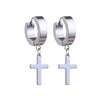 1 Pair Stainless Steel Stud Earrings for Men/Women Cross Pendant Long Tassel Unisex Hoop Earrings Punk Gothic Metal Jewelry - Image 31