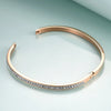Jewelry Bangle Bracelets With Two Line Crystal Rhinestone Pave Stainless Steel Opening Bangle For Women Accessories - Image 6