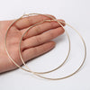 Exaggerated 12CM Oversized Hoop Earrings Basketball Smooth Big Circle Earrings for Women Punk Jewelry Oorbellen - Image 5