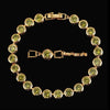 Pera Design Gold Color Round Shape Purple Cubic Zirconia Stone Charm Link Bracelets Wedding Jewelry for Women - Image 12