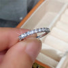 Contracted Design Women's Ring with Brilliant White Cubic Zirconia Wedding Party Daily Wearable Statement Jewelry - Image 25