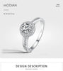 Modian Classic Wedding Ring 100% 925 Sterling Silver Clear Cubic Zirconia Rings For Women Engagement Statement Fine Jewelry