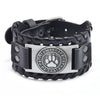 Totem Design Wide Leather Pirate Compass Bracelet Men's Bracelet Celtic Viking Jewelry Compass Bracelet Accessories Party Gifts - Image 8
