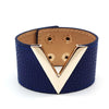 Europe Crack Leather Bracelet For Women All-Match V Word Wide Punk Style Soft Jewellery Cool - Image 26