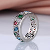 Women Band Finger Ring Jewelry Round/Oval/Triangle/Marquise Stones Anniversary Birthday Gift Daily Wearable Ring - Image 5