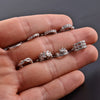 Stainless Steel Cartilage Cuff Earring with 0.8 mm Gauge and 8 mm Shaft - Image 5