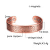 Copper Bracelet Men Magnetic Vintage Adjustable High Magnet Open Cuff Bangles Jewelry for Male Women - Image 18
