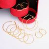 6 Pairs Big Circle Hoop Earrings Set For Women Gold Silver Color Round Earring Wedding Party Ear Jewelry Gift - Image 19