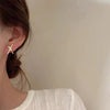 Design Sense Korean and Small Cross Shaped Pearl Earrings Girl's Unusual Accessories Jewelry For Woman - Image 4