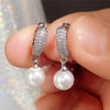 Temperament Elegant Simulated Pearl Dangle Earrings for Women Simple Stylish Design Delicate Accessories Jewelry - Image 2
