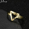 Stainless Steel Rings for Women Vintage Geometric Round Opening Adjustable Ring Stackable Midi Ringen Jewelry - Image 11