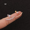 1Pc Tree Star Zircon Pendant CZ dangle ear piercing jewelry steel barbell Daith earrings helix cartilage studs - Image 9