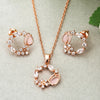 Wedding Bridal Zirconia Jewelry Sets For Women Romantic Shell Flower Choker Elegant Pearl Necklaces Earrings Gift - Image 7