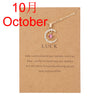 Personality Birthstone Moon Star Crystal Pendant Necklace for Women Clavicle Chain Choker Birthday Party Jewelry Gift - Image 28