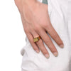 Signet Rings for Men Women Polished Stainless Steel Biker Ring for Men Ideal Gift for Dad Boyfriend - Image 2