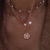 26 Styles Bohemian Multi layered Necklaces For Women Moon Cross Tree Star Pendant chains Statement Choker Boho Jewelry - Image 19
