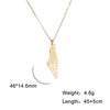 Map Outline Pendant Necklace with 45 cm Stainless Steel Chain - Image 21