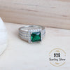 Women Silver Bridal Jewelry Sets Zircon Costume Jewellery Wedding Party Rings Bracelets Pendant Earrings Necklace - Image 5