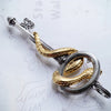 Pendant Key With Snake Winged Heart Summer Jewelry Europe Silver Vintage Happiness Gift For Woman - Image 5
