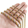 2/3/4/5/6mm Stainless Steel Twisted Rope Chain Long Necklace for Men Women Mixed Color Statement Punk Rock Metal Jewelry - Image 4