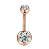 14 Gauge Stainless Steel Navel Piercing Ring with 10 mm Bar and Decorative Ends - Image 16