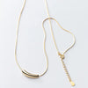 Silver Necklaces Women Jewelry Wedding Accessories Geometric pipe Pendant Beads Necklace - Image 3
