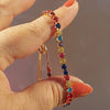Adjustable Multicolor Tennis Bracelet with Colorful Stone Accents - Image 35