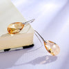 Women Water Drop Crystal Earrings Dangle Earring CZ Charm Bridal Wedding Engagement Jewelry Gifts - Image 6
