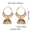 Gypsy Ethnic Round Bells Indian Jewelry Earrings Vintage Tribe Jhumka Earrings Kolczyki Wedding Jewelry - Image 5
