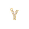 7x8mm Brass Cubic Zirconia Crystal 26 Letter Charms Pendants for Women Necklace Earring Jewelry Accessories Model - Image 9