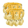 1 Pair Belly Dance Wrist Ankle Cuffs Bracelet Chiffon Gold Coin Costume Accessory Valentine's Day Gift Jewelry Women Girl - Image 11