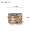 Crystal Snake Skin Leather Bracelets for Women Bohemian Multilayer Charm Bracelet Bangles Female Party Jewelry - Image 6