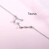 Silver Color 12 Constellation Zodiac Charm Bracelet For Women Birthday Gift Cubic Zircon Bracelet Jewelry S - Image 12