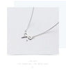 Modian Authentic 925 Sterling Silver Elegant Bowknot Necklace Pendant for Women Fine Statement Jewelry Gifts Bijoux