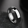6mm Simple Women Men Ring Stainless Steel Black Gold Color Charms Rings for Party - Image 6