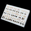 18/36/100Pairs Women Star Moon Small Plastic Stud Earrings Set Girl Children Cartoon Geometric Party Birthday Christmas Jewelry - Image 18