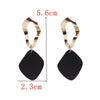 Cool Black Color Flower Drop Earrings for Women Geometry Round Heart Leaf Butterfly Crystal Party Jewelry Summer Gift - Image 38