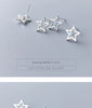 Modian Classic Sterling Silver 925 Simple Star Stud Earring for Women Gift Anti-Allergy Ear Pin Fine Jewelry Accessories