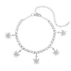 Shining Crystal Maple Leaf Anklets for Women Gold Silver Color Full Rhinestone Tennis Chain Ankle Bracelet Jewelry Gift - Image 11