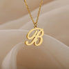 Dainty Initial Letter Necklaces For Women Gold Color Minimalist Stainless Steel Initial Necklace Wedding Jewelry Gift - Image 37