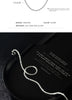 Modian Dazzling Simple Adjustable Necklace for Women Girls 925 Sterling Silver Luxury Brand Jewelry 2024 New Mode Accessories