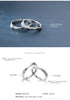 Modian Romantic Engagement Couple Rings for Men and Women 925 Sterling Silver Shiny Clear CZ Glossy Line A Pair Ring Jewelry