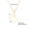 Stainless Steel Heart/Cross Republic Of Iraq Map Pendant Necklace Gold/Steel Color Iraqi Men Women Ethnic Jewelry Gift - Image 10
