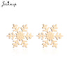 Charms Winter Snowflake Necklace Earrings Set for Women Girls Sweater Chain Jewelry Christmas Accessories - Image 5