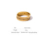 Bling Cubic Zirconia Round Ring 316L Stainless Steel Women Jewelry Temperament Wedding Ring Gift - Image 12