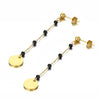 Bohemia Style Stainless Steel Choker Necklace Bracelet Earrings Sets For Women Girls Black Crystal Chain Jewelry - Image 8