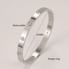 Stainless Steel Cuff Bangle with Crystal Details in Multiple Designs - Image 16