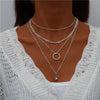Tenande Bohemian Multi Layered Necklace for Women Vintage Water Drop Coin Star Moon Pendant Necklace Geometric Collares - Image 9