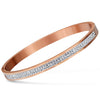 Jewelry Bangle Bracelets With Two Line Crystal Rhinestone Pave Stainless Steel Opening Bangle For Women Accessories - Image 10